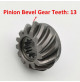 Pinion Gear for Yamaha Parsun Makara Marine Outboard Motor Parts F9.9 F15 F20 9.9HP 15HP - 2/4-stroke Engine - 13 Teeth Engine -63V-45551-01 F15-06000011 24-213 - 63V-45551-00 - RCMA